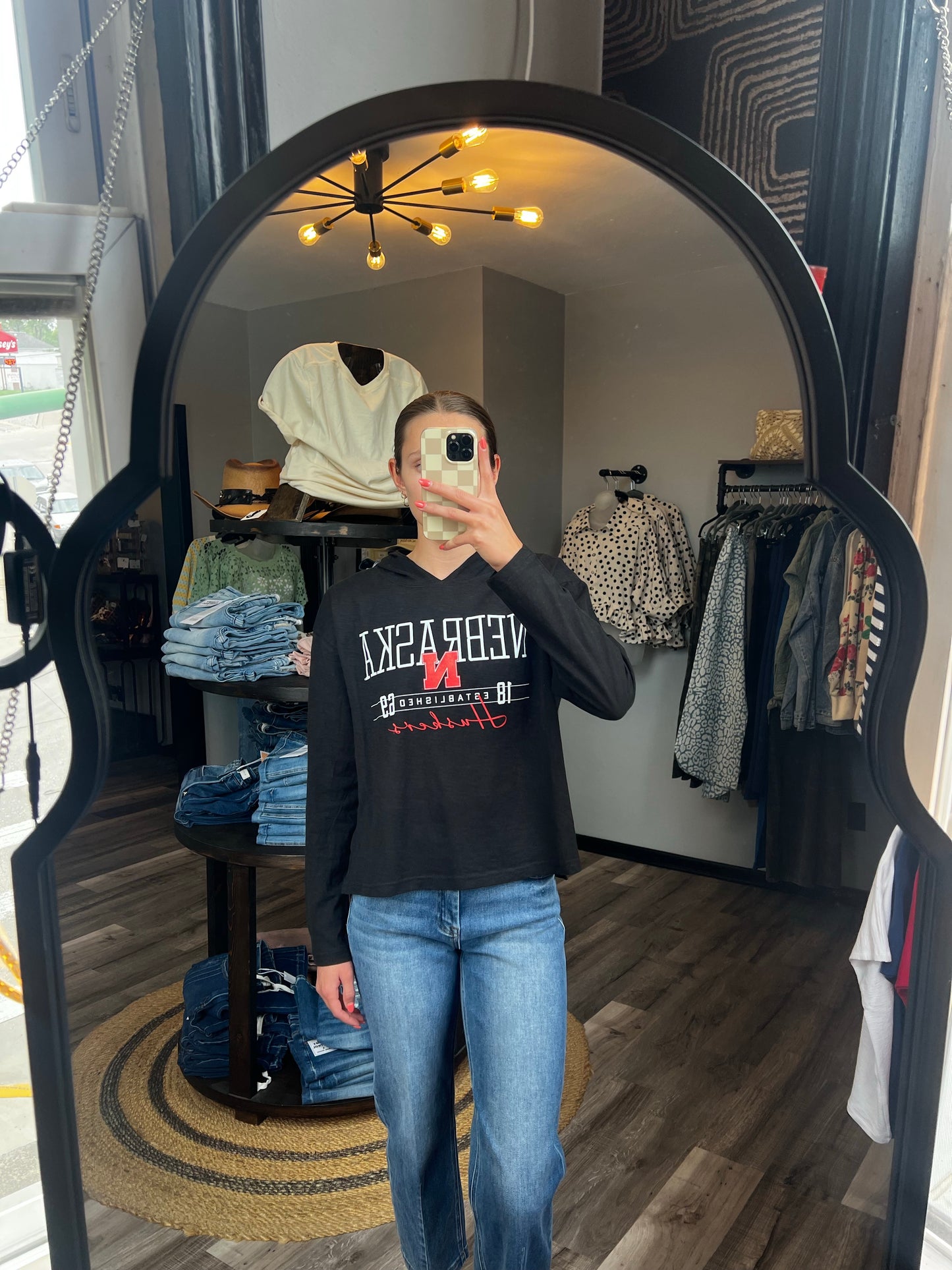 Nebraska Oversized Hooded Top