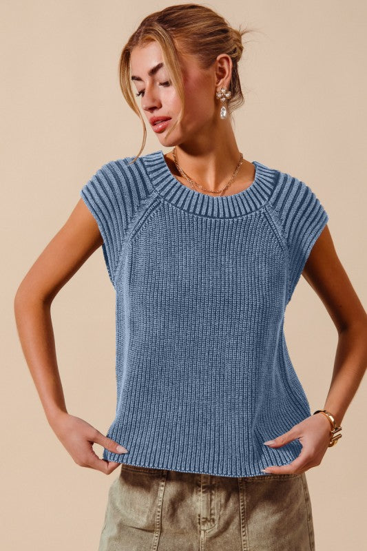 Mineral Washed Raglan Top