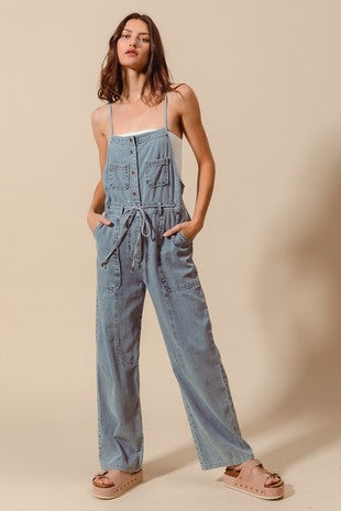 Denim Overall Jumpsuit