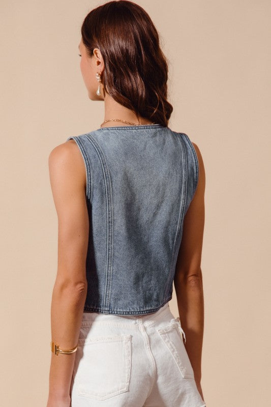 Vintage Denim Vest