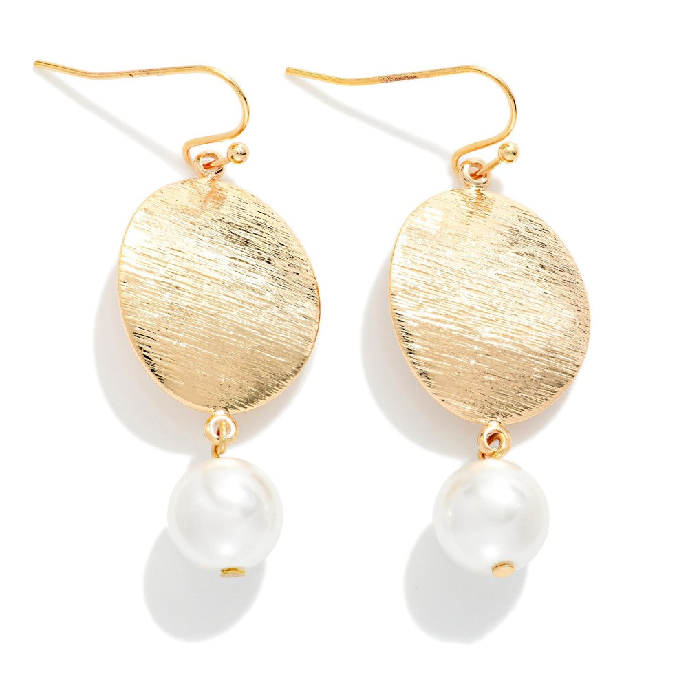 Oval Pearl Earrings