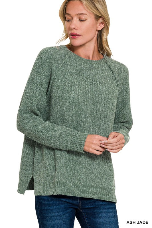Chenille Raglan Sweater