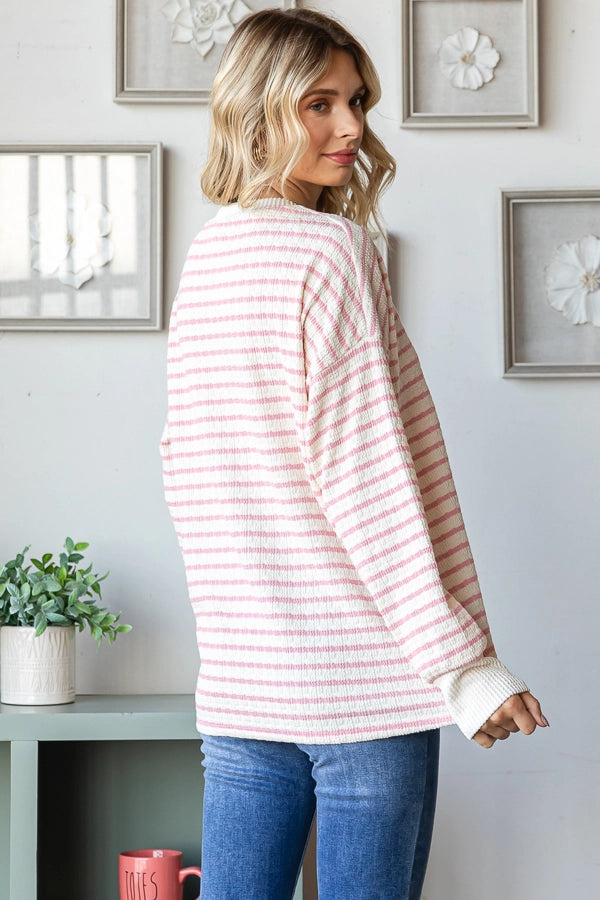 Stripe Knit Top