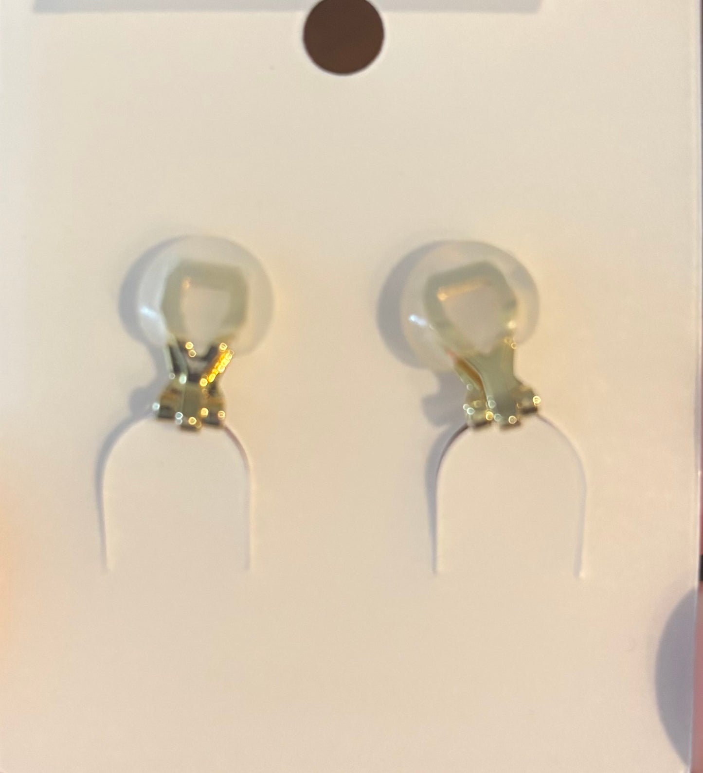 Pearl Heart Clip On Earrings