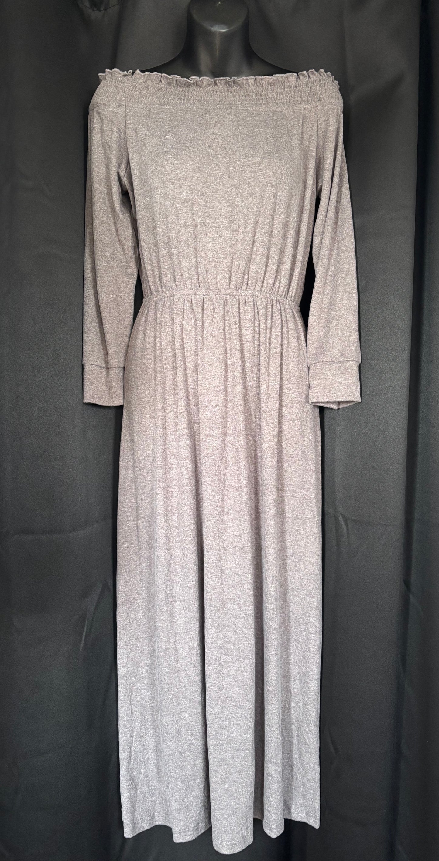 Off The Shoulder Solid Dress *FINAL SALE*