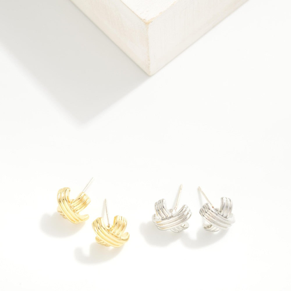 X Stud Earrings