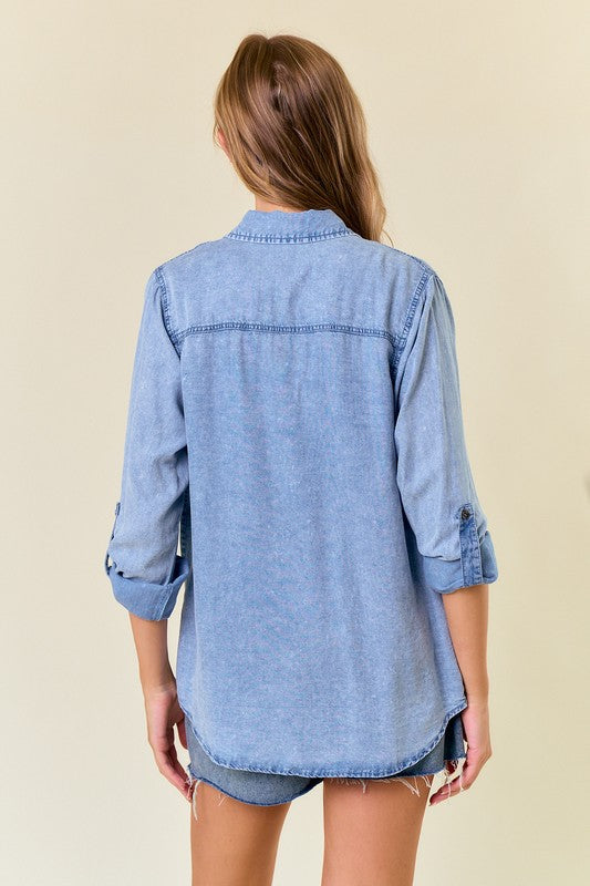 Chambray Button Shirt