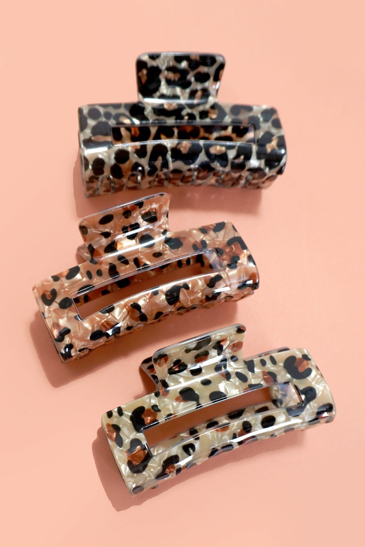 Animal Print Claw Clip