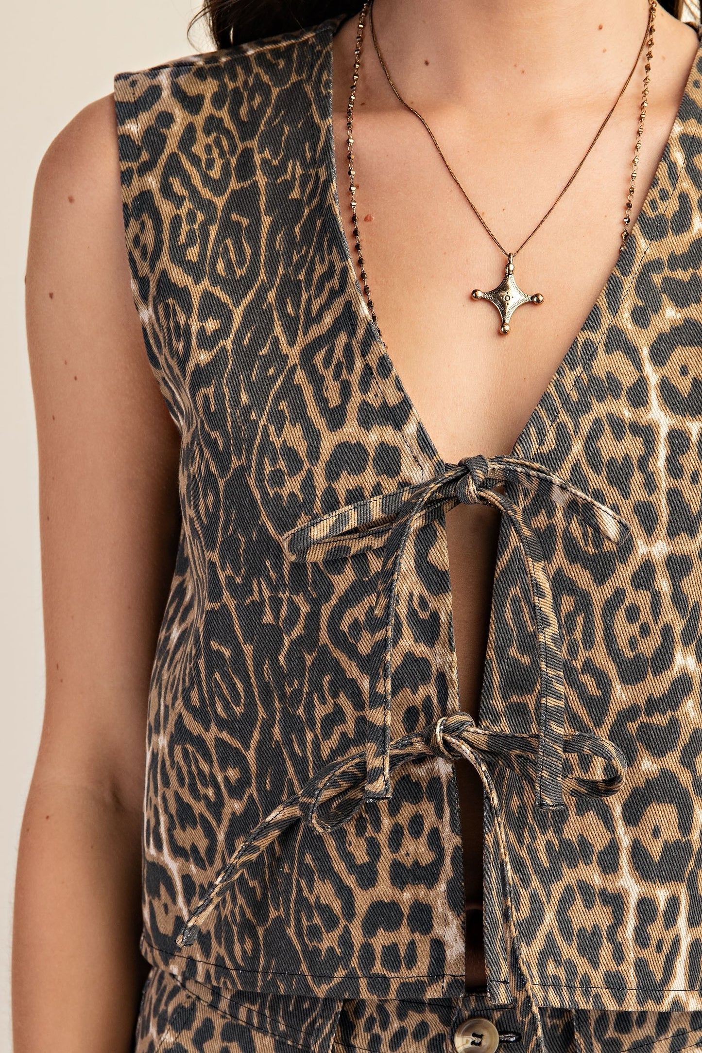 Leopard Vest