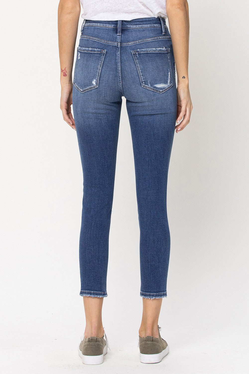 High Rise Vintage Crop Skinny Jeans