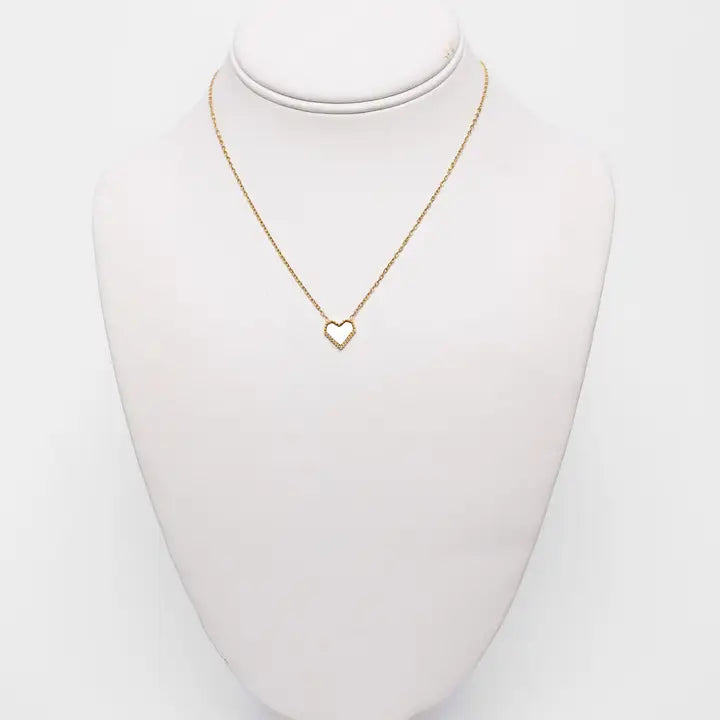 Wren Heart Necklace