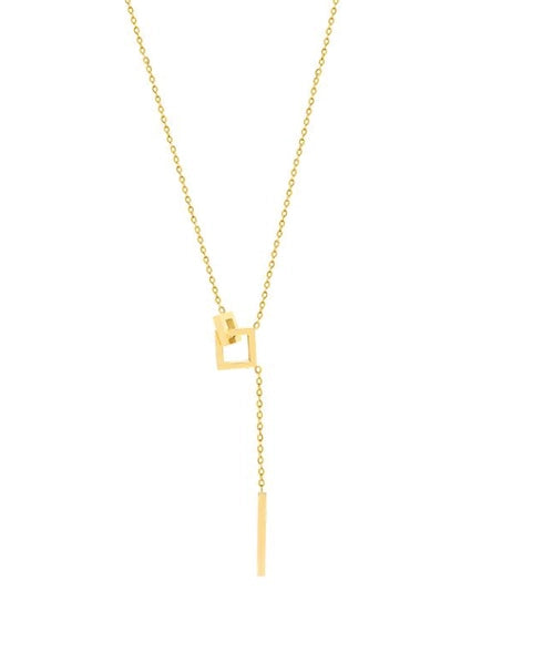 Squared Gold Necklace