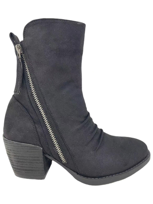 Mid Calf Bootie - Black