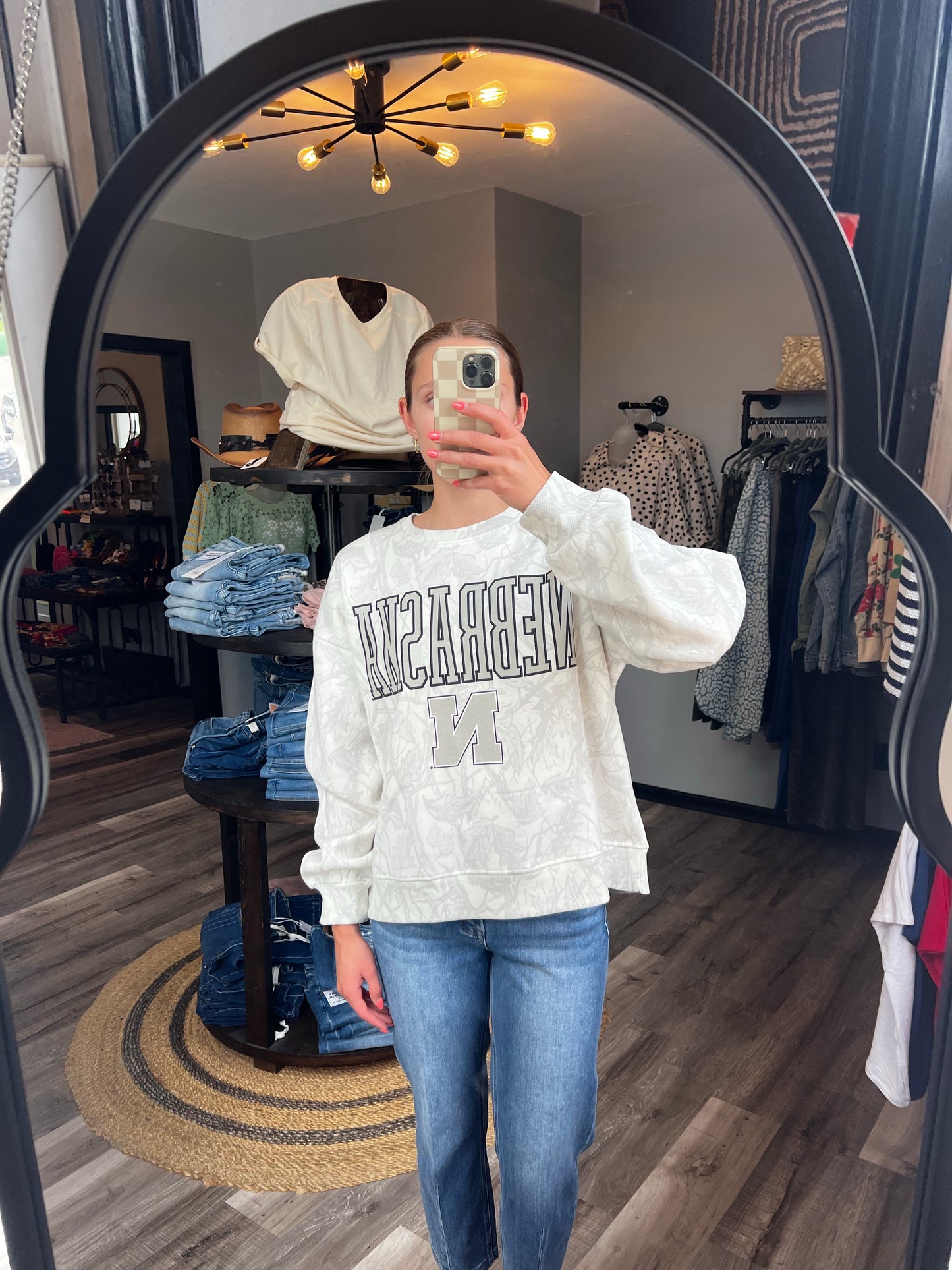 Nebraska Camo Oversized Fleece