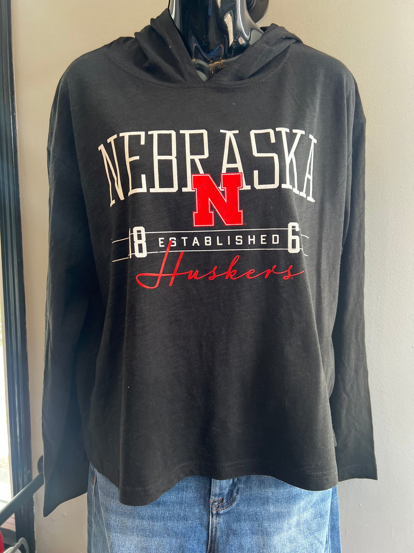 Nebraska Oversized Hooded Top