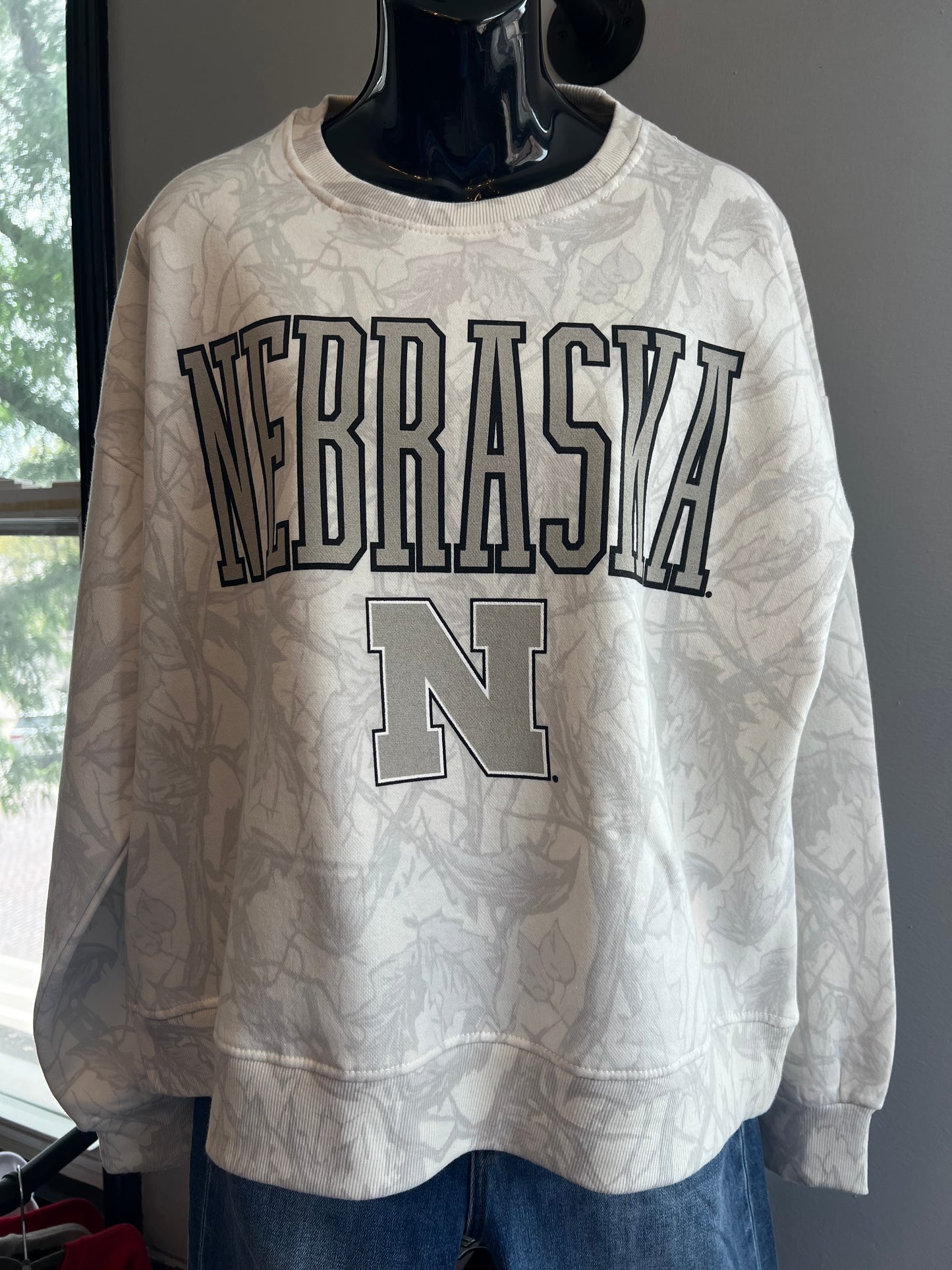 Nebraska Camo Oversized Fleece