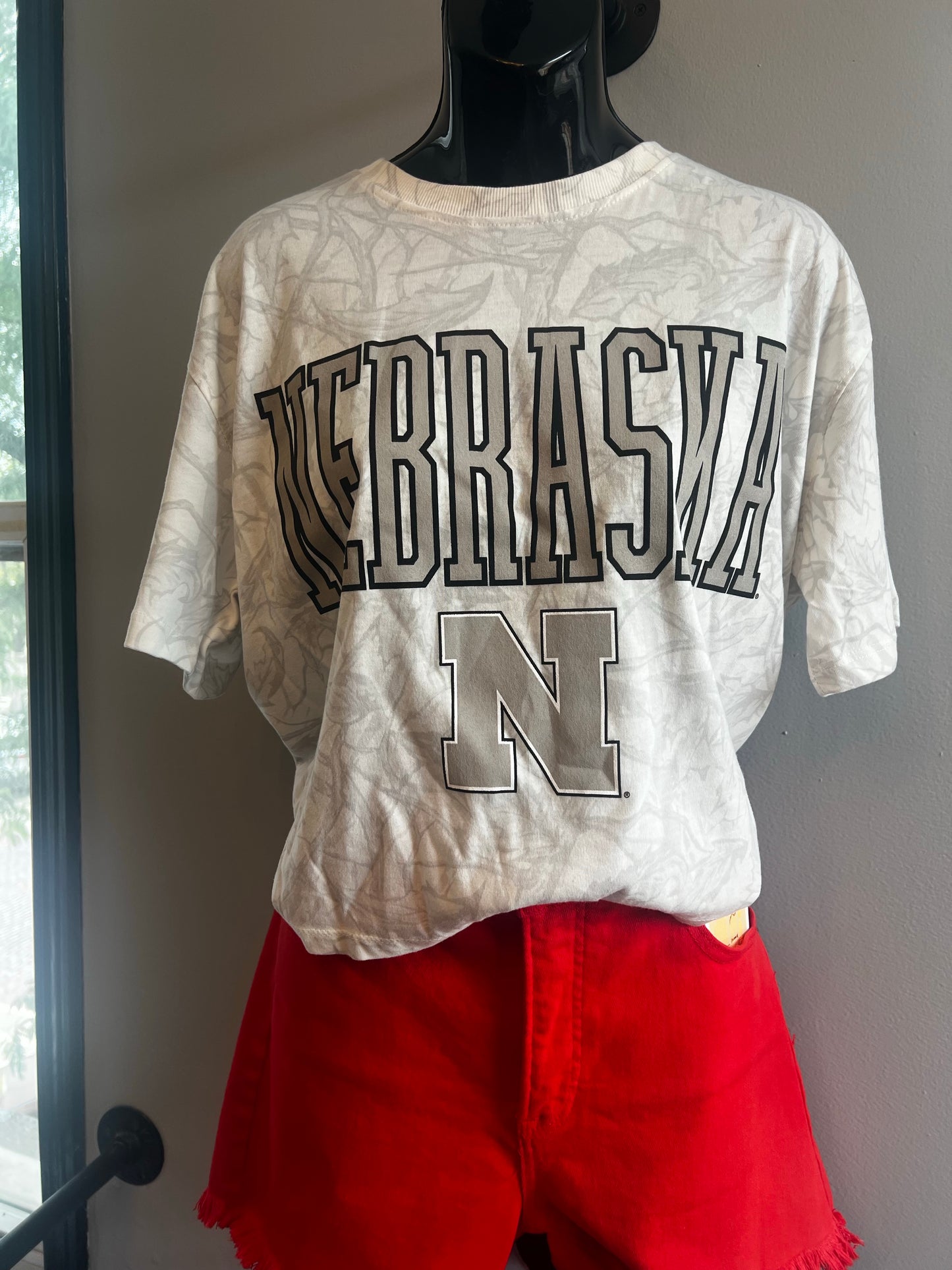 Nebraska Camo Woodland Tee