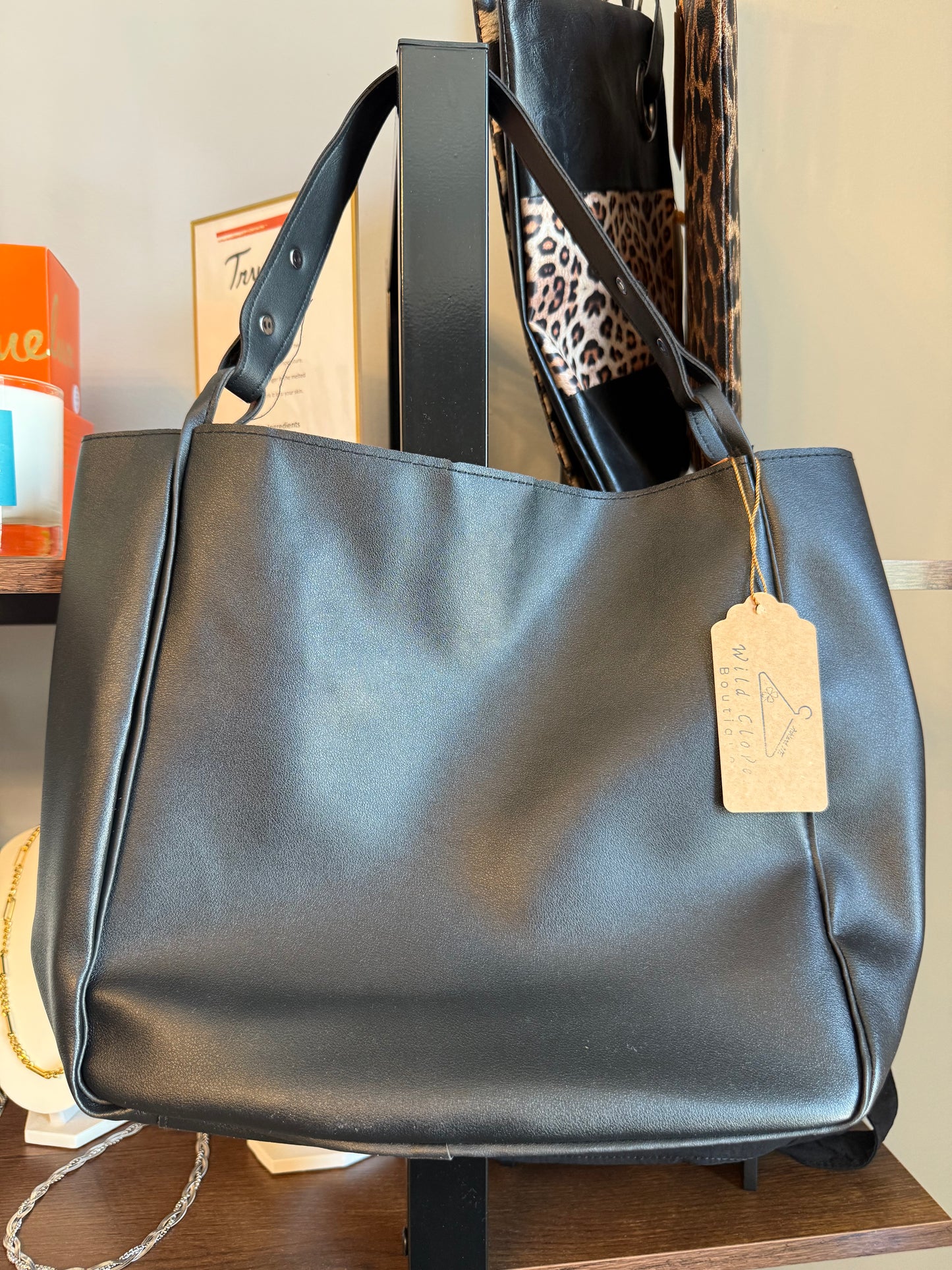 Vegan Leather Shoulder Bag