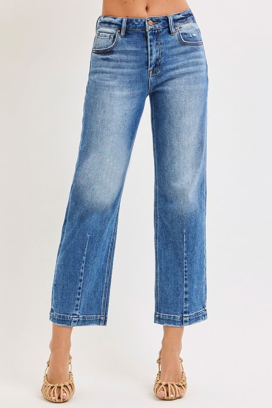 High Rise Boyfriend Tapered Jeans