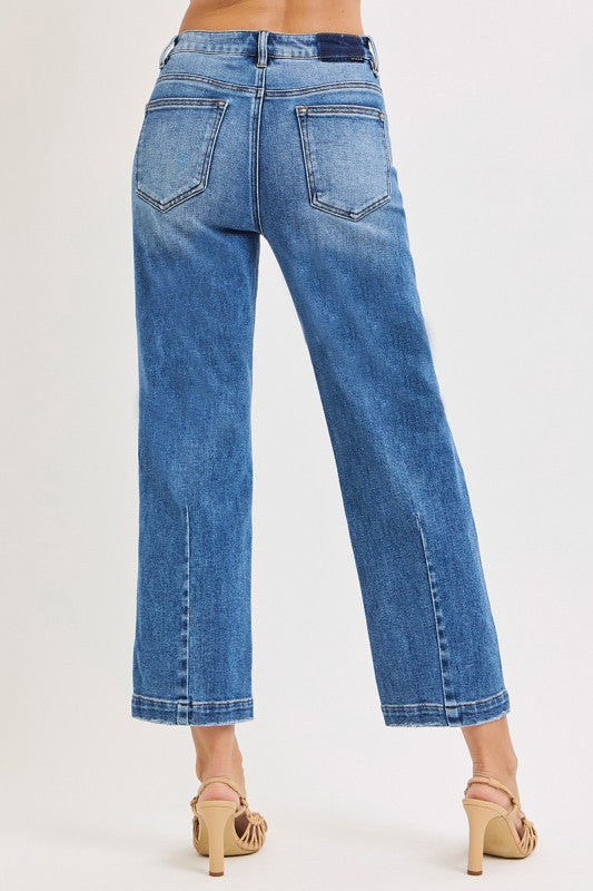High Rise Boyfriend Tapered Jeans