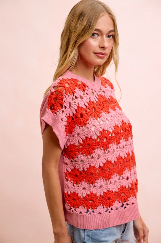Floral Crochet Top