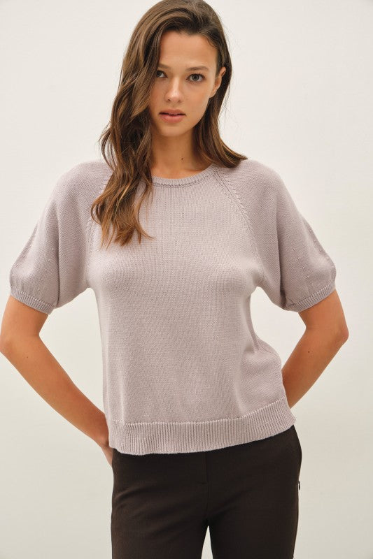 Knit Sweater Tee