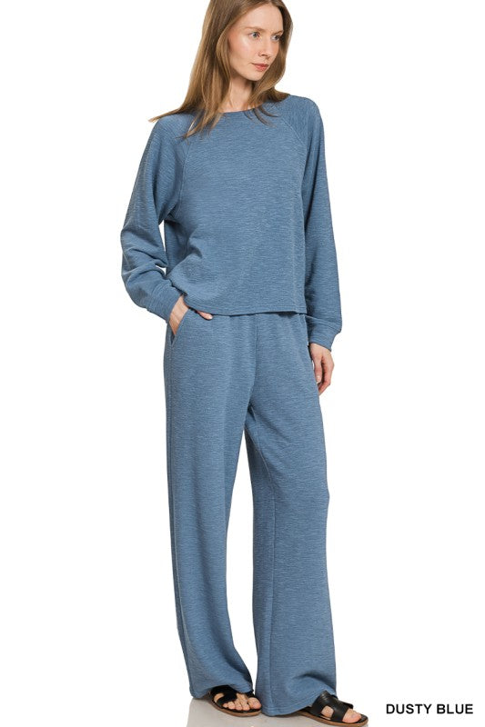 Slub Top/Pants Set