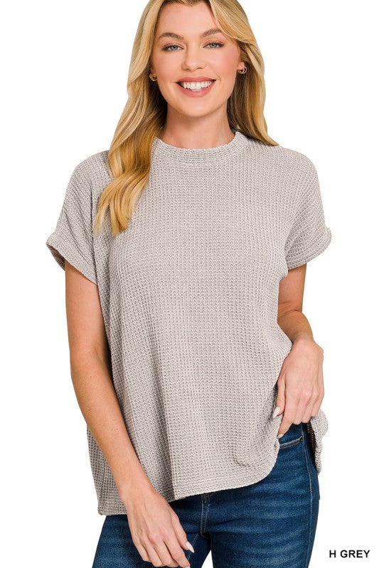 Chenille Cap Sleeve Sweater