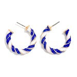 Twisted Two Tone Hoops