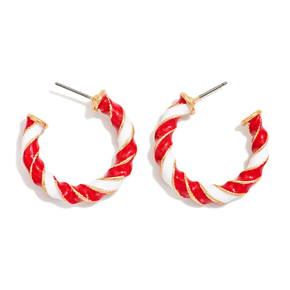 Twisted Two Tone Hoops