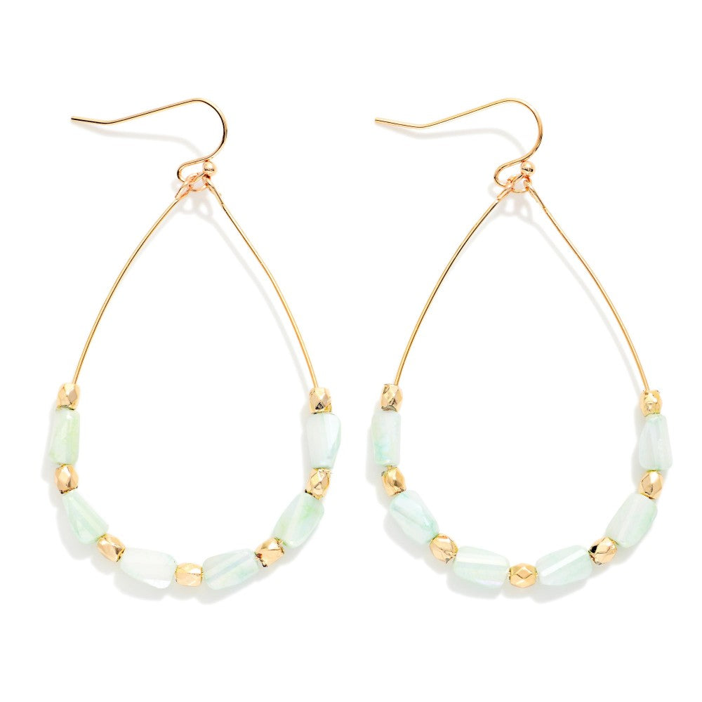 Teardrop Beaded Earrings