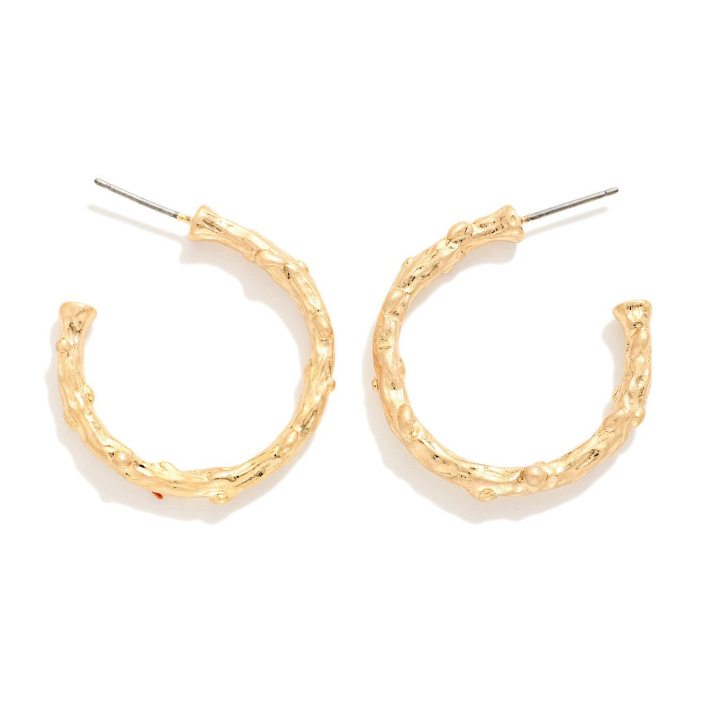 Branch Hoop Earrings