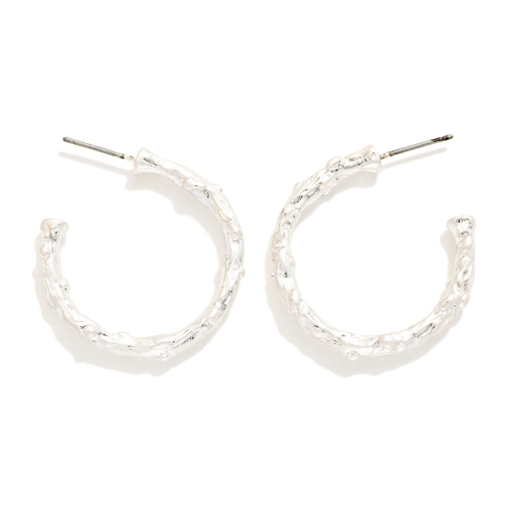 Branch Hoop Earrings