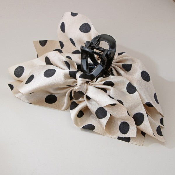 Polka Dot Vintage Claw Clip