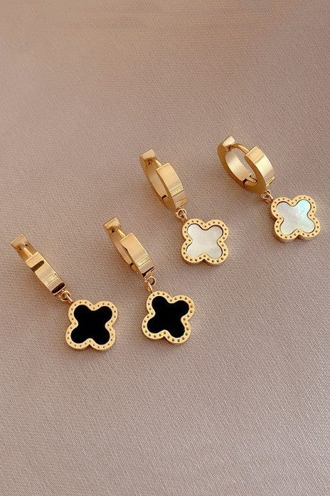 Clover Hoop Earrings