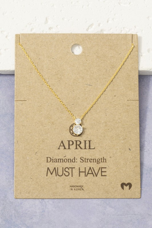 Birthstone Pendant Necklace