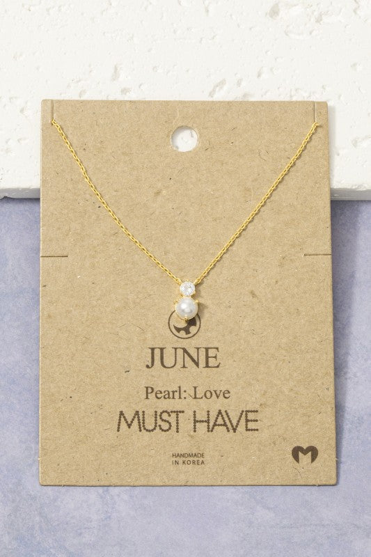 Birthstone Pendant Necklace