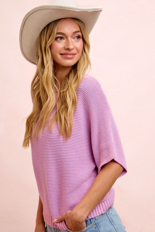 Dolman Sleeve Knit Top