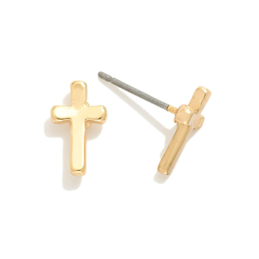 Cross Stud Earrings