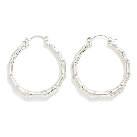 Bamboo Hoop Earrings