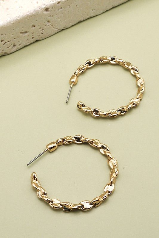 Link Hoop Earrings