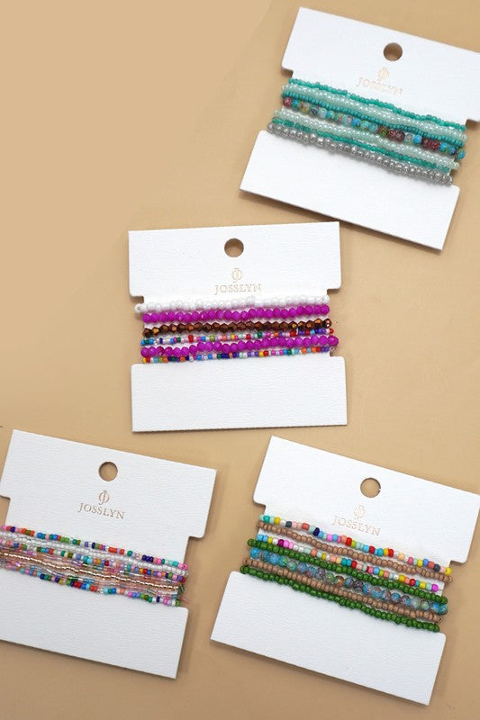 Confetti Beaded Stretch Bracelets