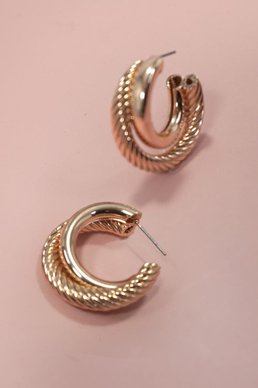 Rope Hoop Earrings
