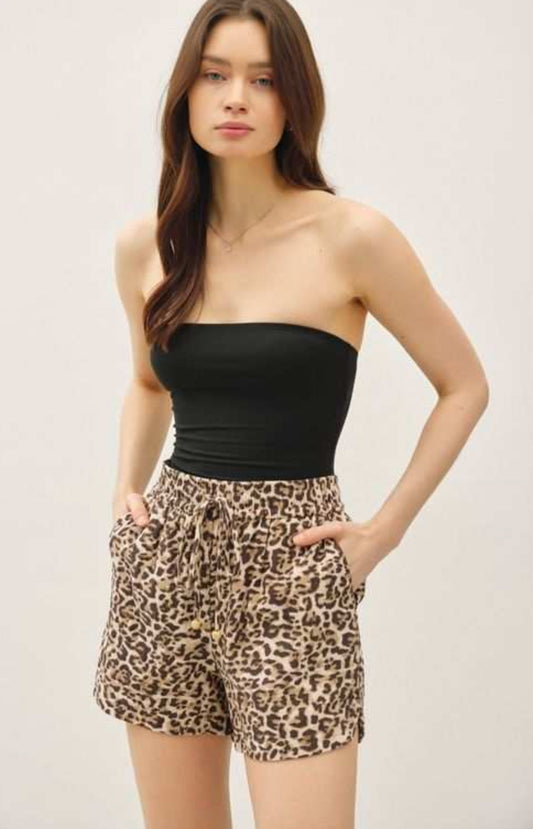 Leopard Print Shorts