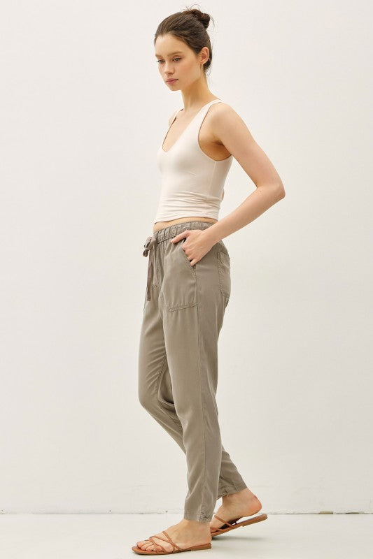 Tencel Ankle Pants