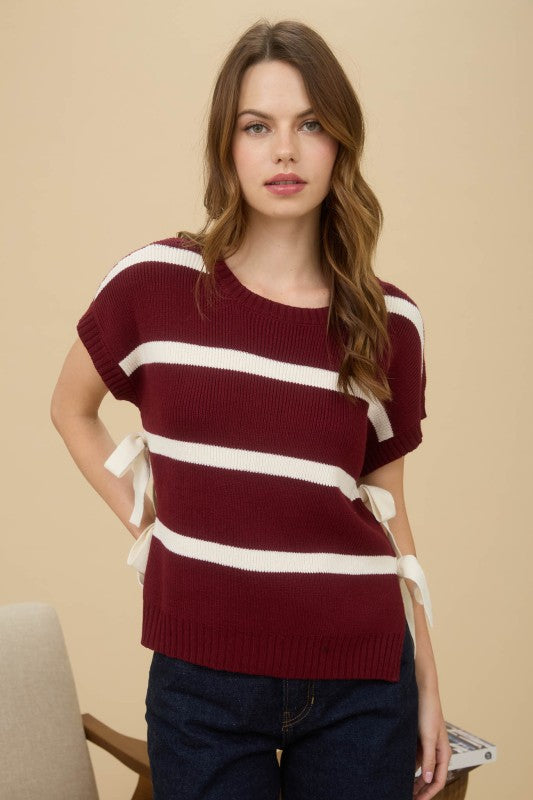 Side Tie Knit Sweater