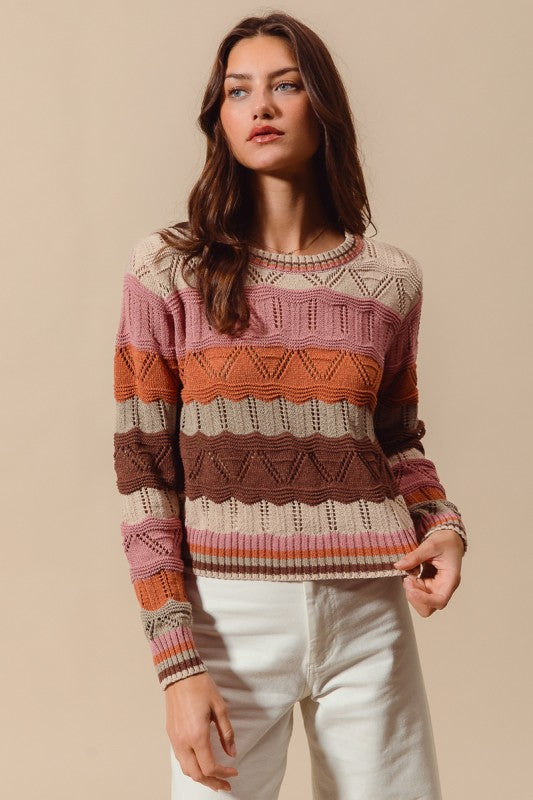 Wavy Stripe Sweater