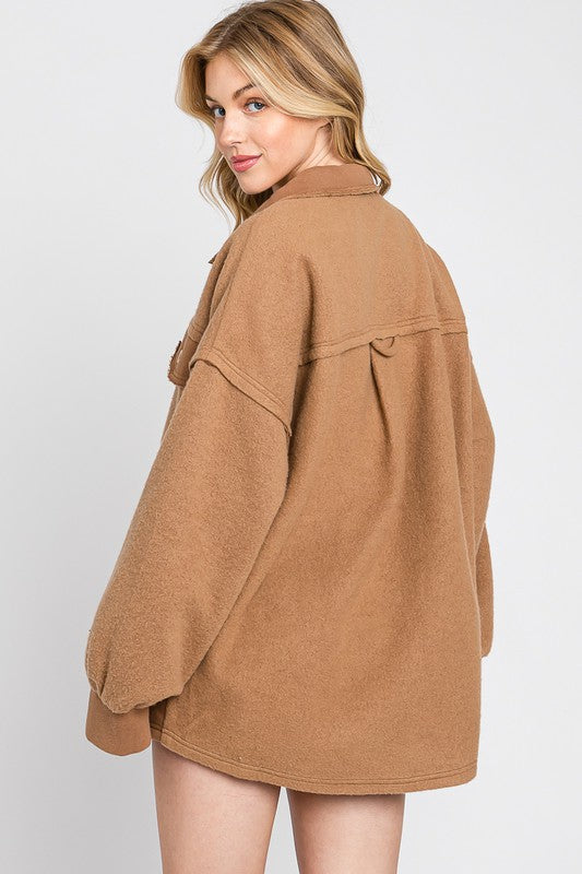 Fleece Button Down Shacket