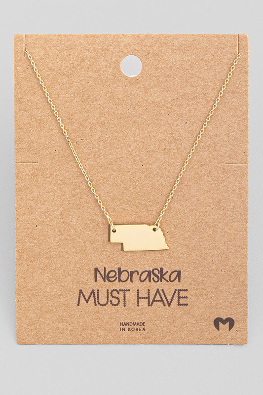 Nebraska Plated Necklace