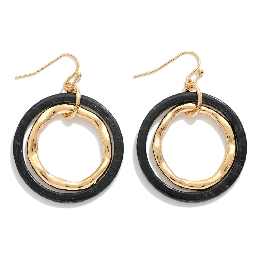 Acetate Hoop Earring